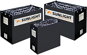 Кислотные аккумуляторы для погрузчиков ричтраков Sunlight
