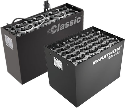 Кислотные аккумуляторы для погрузчиков ричтраков Exide Classic Marathon